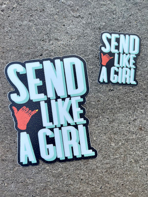 Open image in slideshow, &quot;Send Like A Girl&quot; Stickers
